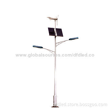 LED Solar and Wind Hybrid Streetlight, Emission Reduction and Environment-friendly